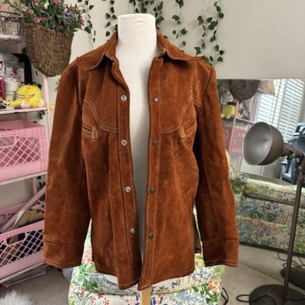 Vintage Suede Western Jacket – Rancher by Schott Bros – Size 40